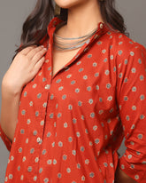 Brick Red Kurta